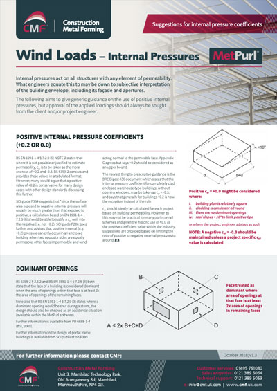 Download Wind Loads – Internal Pressures Datasheet